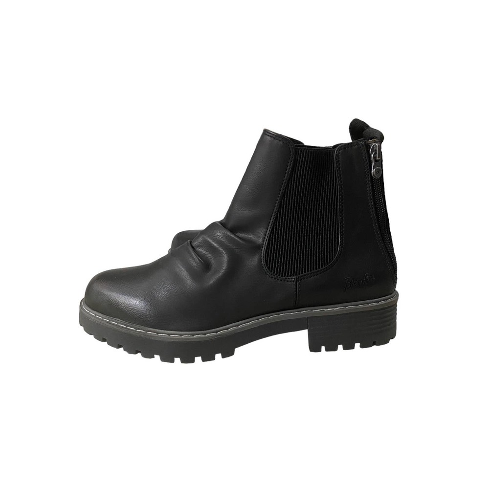 NWT Blowfish Malibu Black Vegan Leather Ankle Booties Size 11